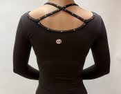 6660 Tröja Mörkbrun med kristaller