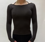 6660 Tröja Mörkbrun med kristaller