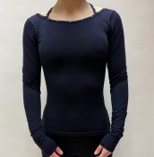 6660 Tröja Navyblue med kristaller