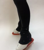 Polarfleecetights med kristaller Svart