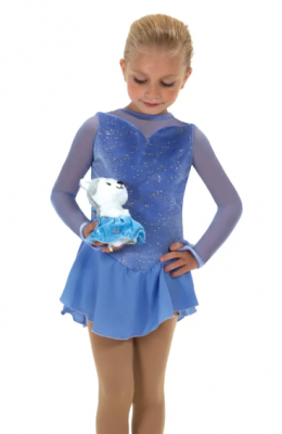 649 Treasures Dress Periwinkle Blue