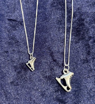 Halsband silver skridsko